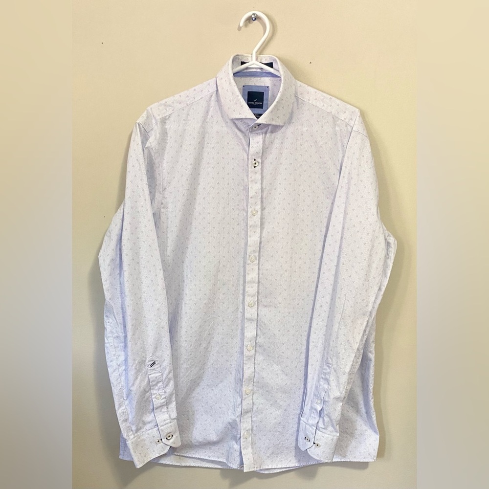 Daniel Hechter Modern Fit Dress Shirt Non Iron Neck 16 1/2